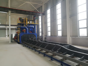 掛車拋丸機，半掛車底盤、車架的除銹清理應用